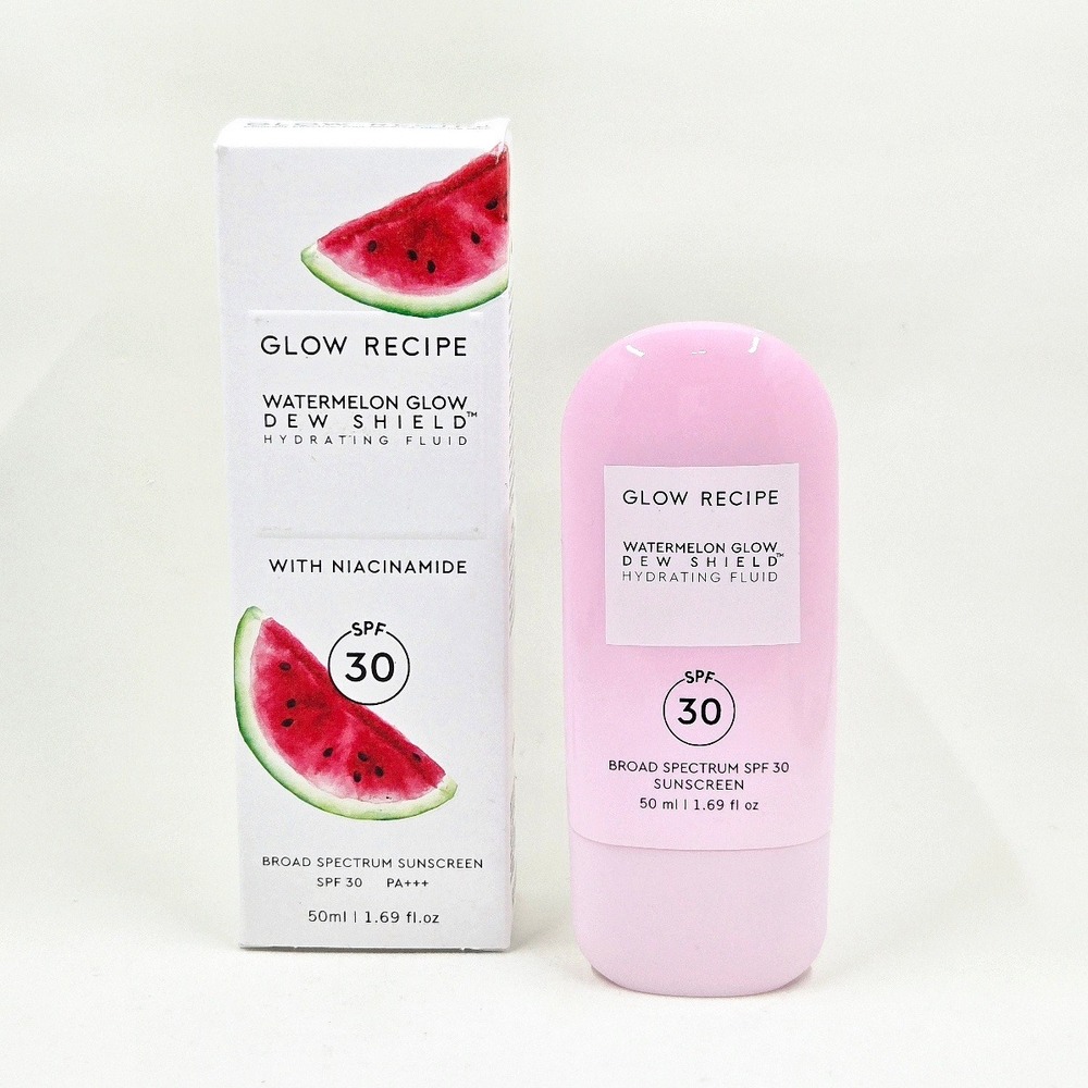 Glow Recipe Watermelon Glow Dew Shield SPF 30 Sunscreen 50ml New Pink Niacinamid